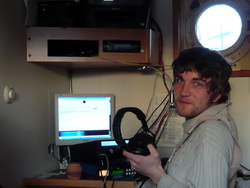 Henri DN1HGW beim Funkbetrieb