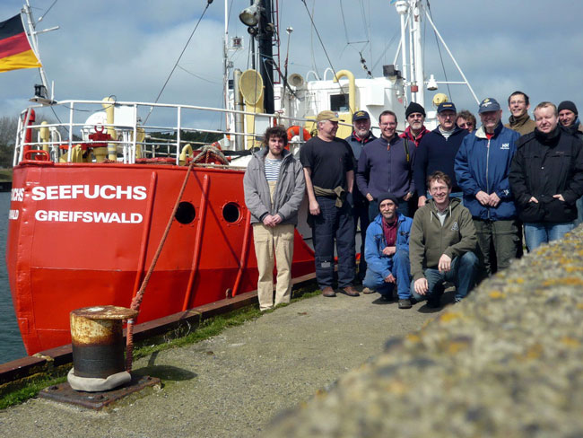 Expeditionsteilnehmer auf dem Ruden