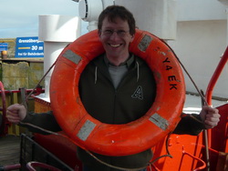 Frank DL7FBG bei der Rettungsübung
